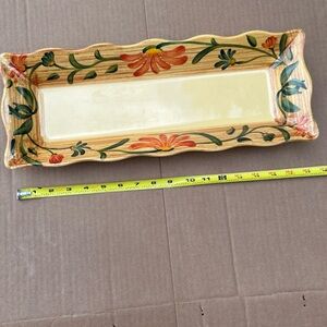 Vintage G.E.T. Melamine floral platter